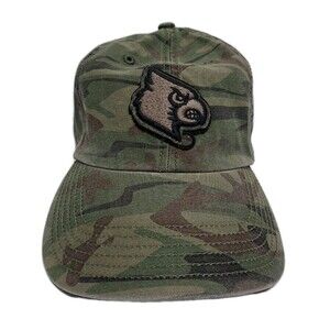 Louisville Cardinals Hat Cap Strap Back Green Camo College Football NCAA OHT 47